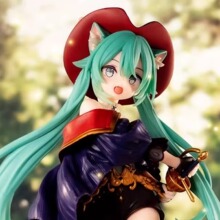 仙境初音手办女生miku机箱可爱桌面摆件动漫二次元周边礼物玩具