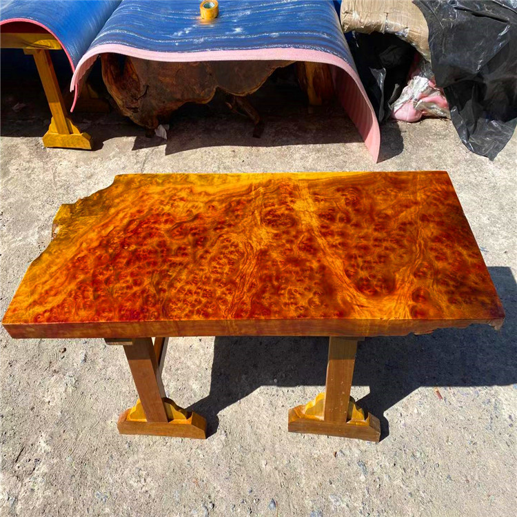 香樟树瘤实木大板台简约茶几泡茶桌中式书桌电脑桌餐桌原木办公桌