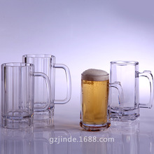 Pc透明塑料酒杯啤酒杯 菠萝杯亚克力扎啤杯 饮料杯子