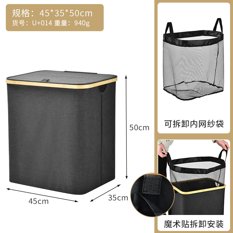 cross-border folding laundry basket waterproof nordic style clothes storage basket bathroom bathroom dirty clothes storage wholesale