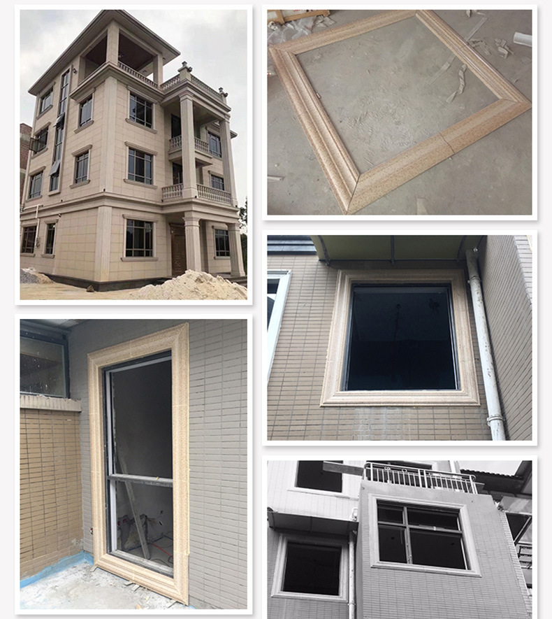 别墅包窗套线外墙砖包边包角配套仿大理石边框外墙瓷砖100x600