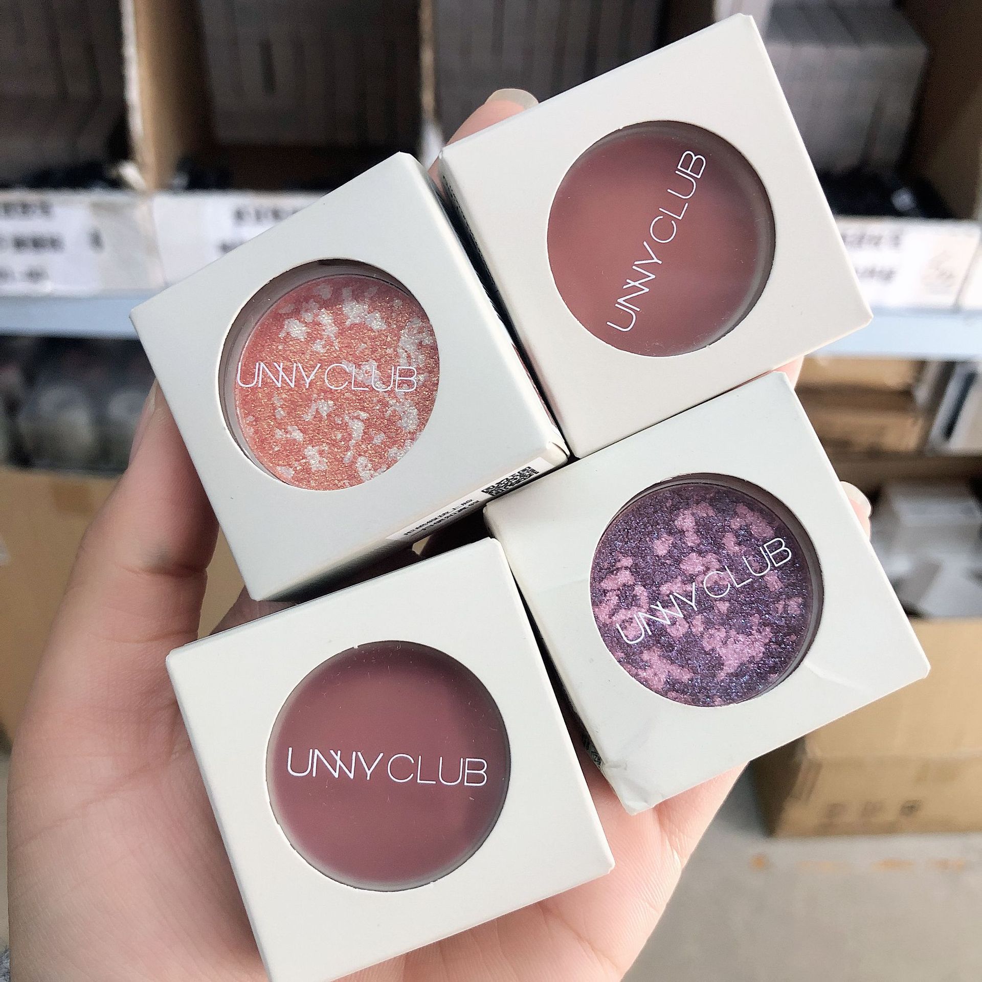 unny悠宜单色眼影闪粉珠光防水防汗闪亮亮片土豆泥m119液体f105