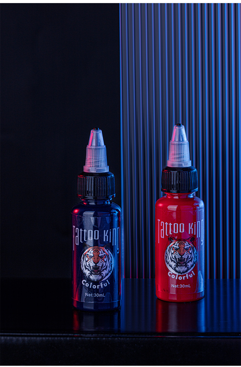 厂家批发半永久纹身色料矿物质纳米级易上色纹身墨水刺青墨水30ml