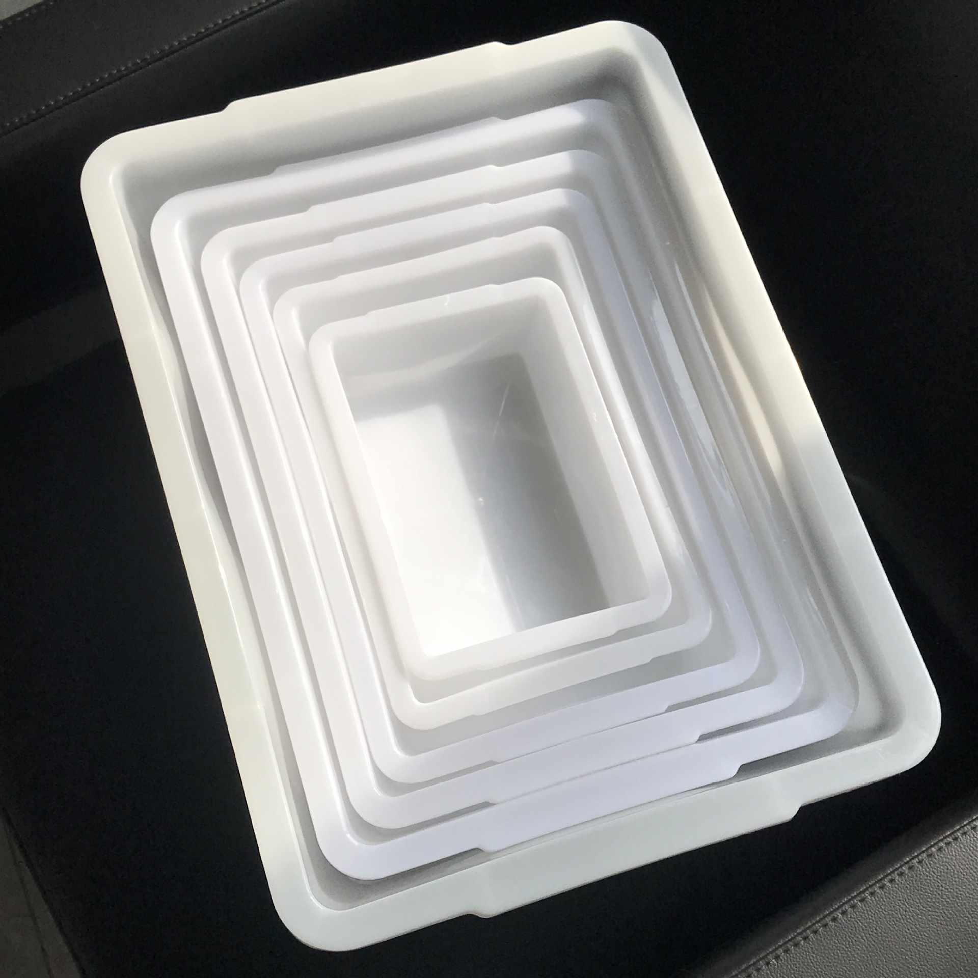 冰盘冰箱收纳盒加厚塑料白色酒店烧烤长方形盒子冷冻盒零食冰盒