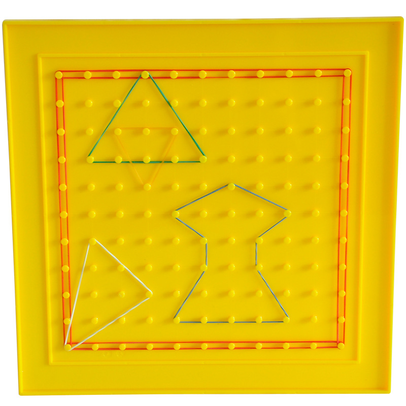台湾游思乐usl 27cm大钉板几何图形演示儿童玩具幼儿园数学教具