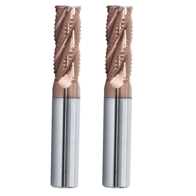 55度粗皮铣刀钨钢合金4刃钢用开粗铣刀3刃铝用玉米波刃加长立铣刀