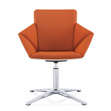 现代布面休闲沙发椅自回正会议椅简约多功能发布会转椅休息等候椅