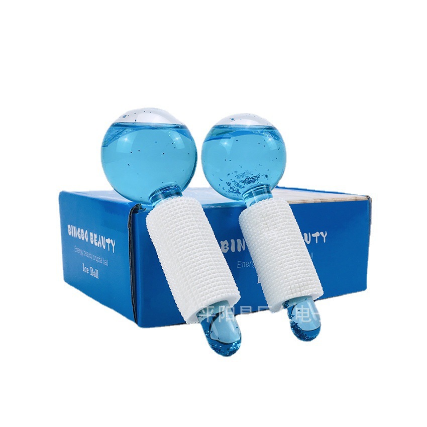 冰波美容球面部眼部冰疗护理美容院脸部按摩护理防冰冻玻璃球现货