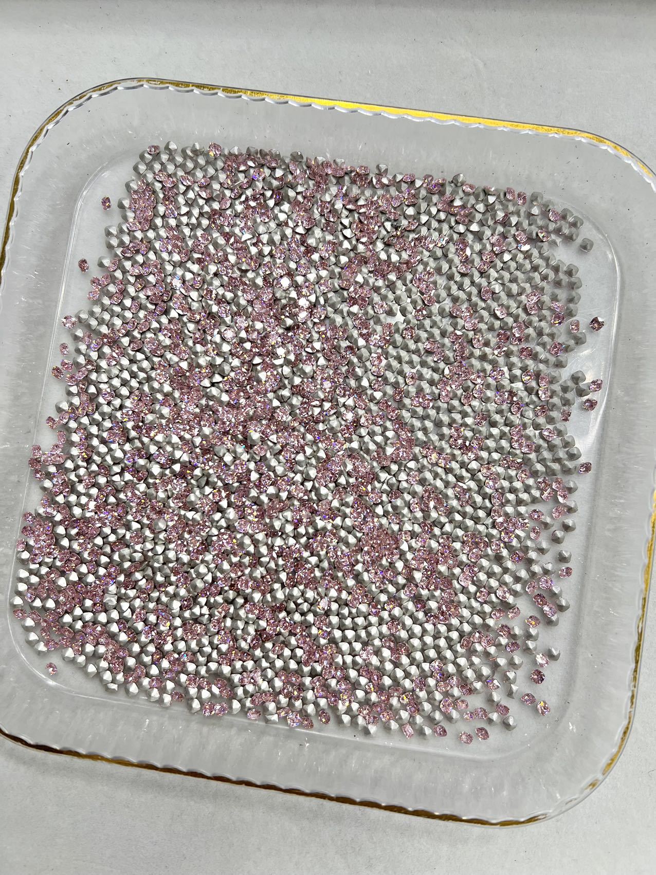 3mm Fat Square Mini Zircon with Bottom Nail Beauty Rhinestone Ornaments Accessories Factory Wholesale 1 Dozen 50 Pieces