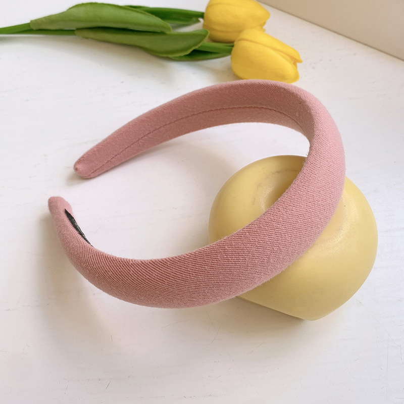 Candy Color Solid Color Sponge Headband Female Autumn and Winter Super Fairy Hairpin Internet Celebrity 2021 New Simple Face Wash Hair Band