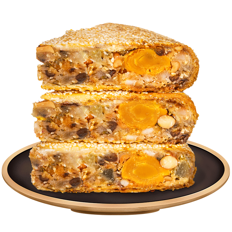 温州特产手工肉松蛋黄鲜肉五仁中秋网红桥墩大月饼送礼盒装