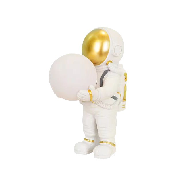 Creative Simple Astronaut Moon Table Lamp Gift Lamp Decoration Boys and Girls Bedroom Bedside Cartoon Spaceman Lamp