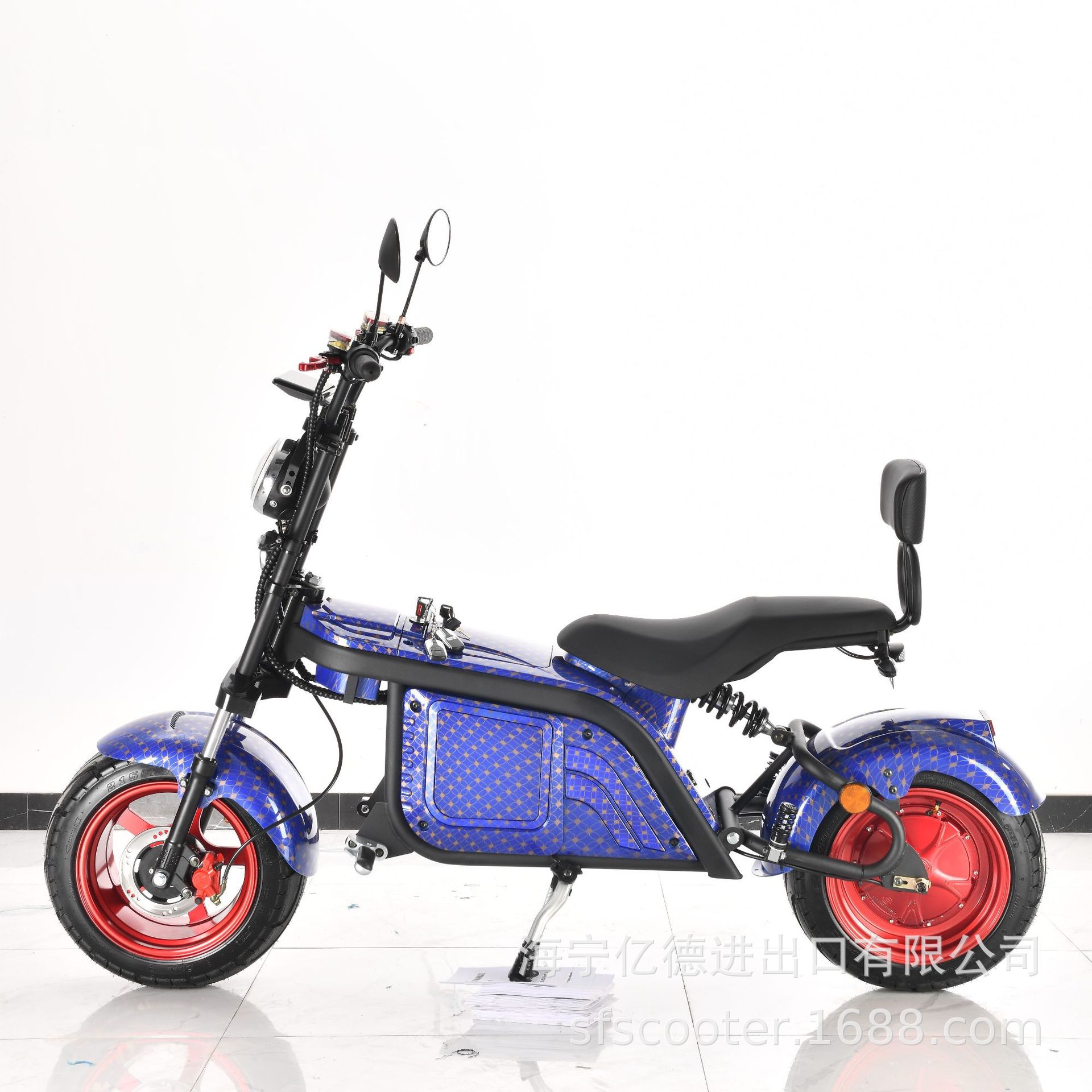 厂家新品哈雷电动车锂电电动车可升级天使眼电动摩托车代步车