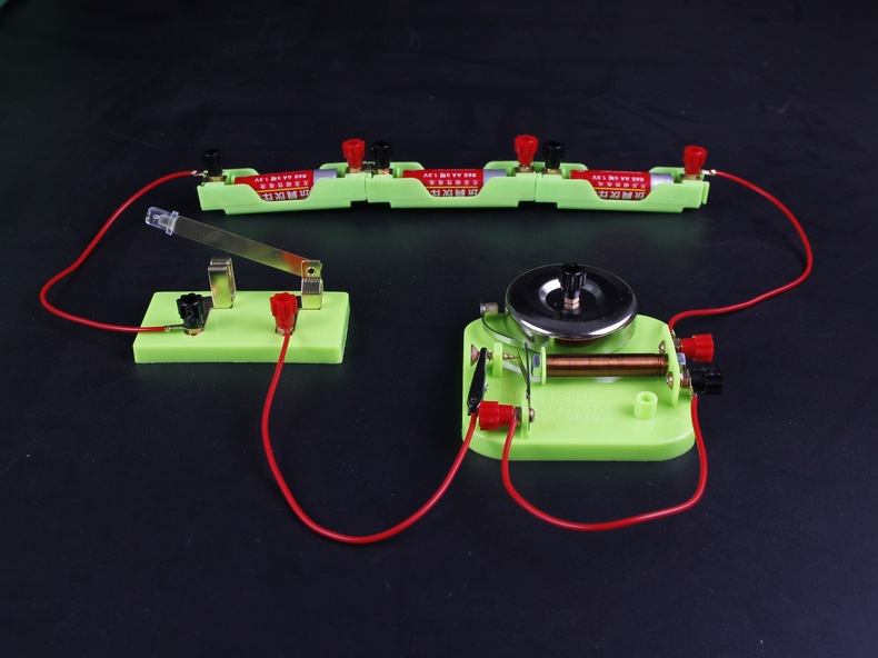 电铃实验 初中物理实验器材 小学生趣味科学教学仪器电磁铁继电器