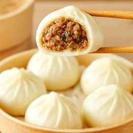 小笼包半成品杭州批发酱肉味早餐包子懒人速食面食发面小包子速冻