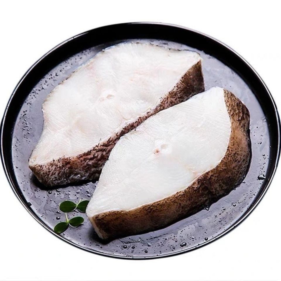 格陵兰黑皮高品质深海大鲽鱼太平洋比目鱼段宝宝辅食