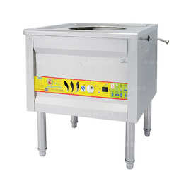 领创早餐店商用四眼燃气蒸包炉 单孔肠粉机 鼓风节能王 点心蒸炉