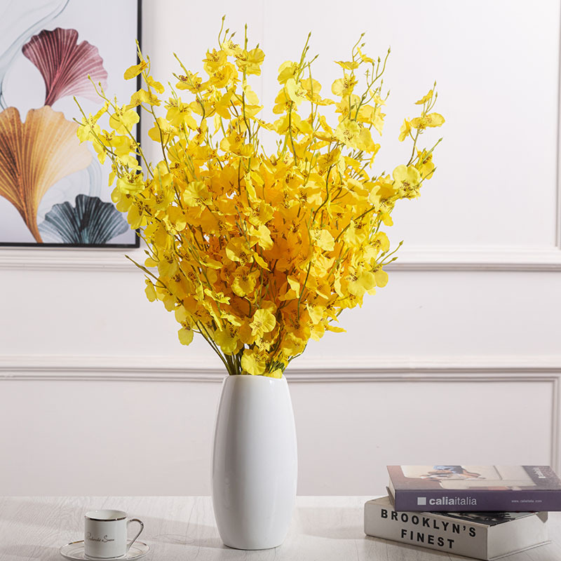 跳舞兰仿真花高品质假花摆设客厅装饰花艺摆件干花花束餐桌花摆花