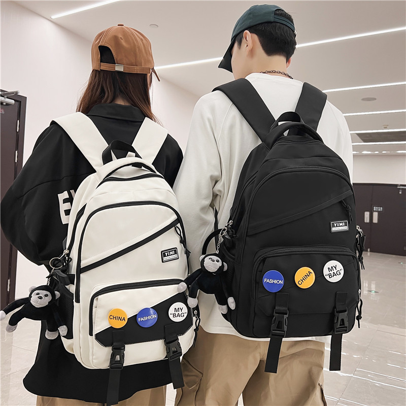 Schoolbag Female High School Student Junior High School Student Contrast Color Schoolboy Backpack Ins College Students' Backpack