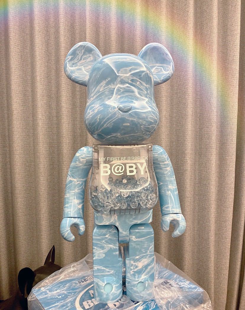 bearbrick蓝水波纹暴力熊梵高自画像积木星空千秋梵谷关节响1000%