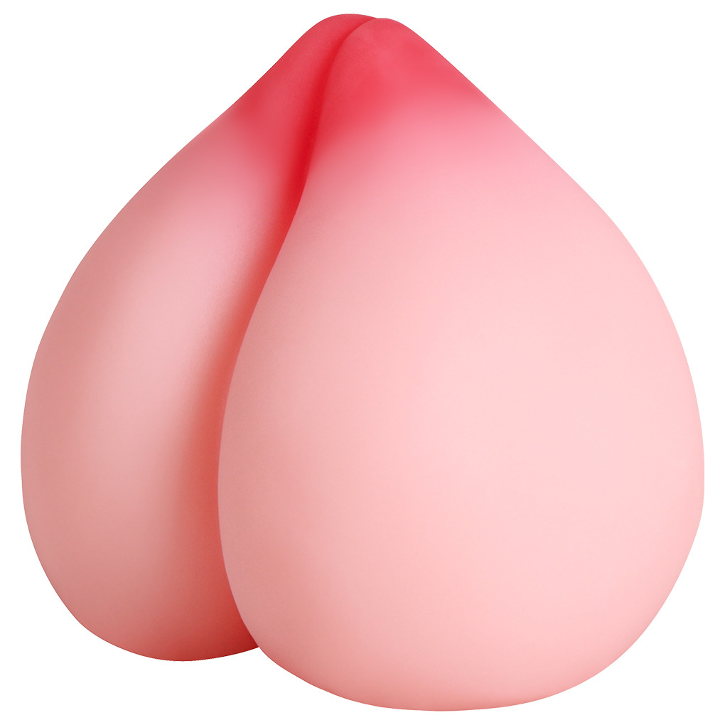 Live Broadcast Popular Decompression Peach Male Masturbation Cup Silicone Vagina and Anus Cross-Border European and American Austria Adult Sex Product