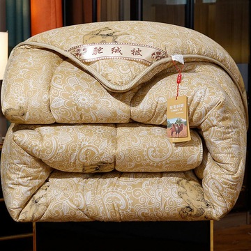 驼毛被子被芯加厚冬被双人保暖驼绒被春秋被单人学生宿舍棉被