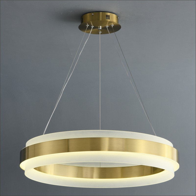 北欧创意艺术个性圈圈吊灯透明亚克力磨砂客厅餐厅卧室书房吊灯