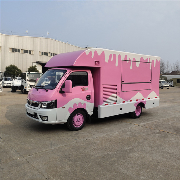 后双轮顶置板高配置移动冰淇淋摆摊车 厂家报价一手货源 合法上牌