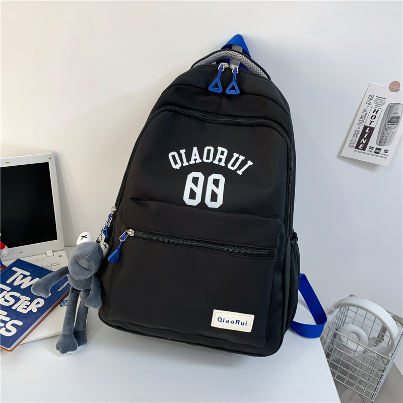 Backpack Casual Fashion Girl New Boy Schoolbag Middle School Student High School Student Simple Outdoor Backpack Large Capacity