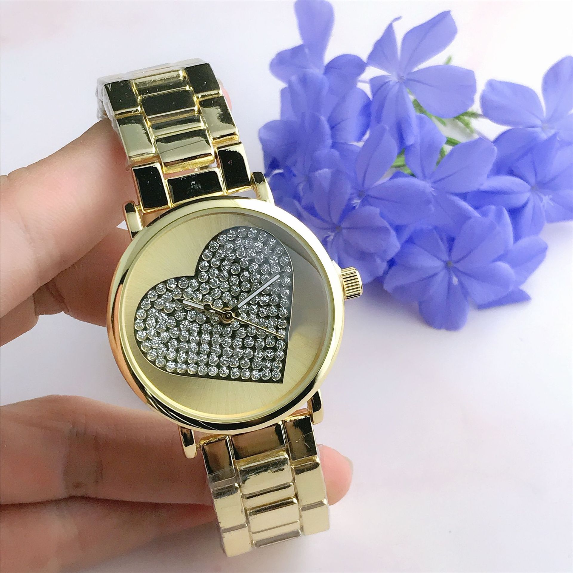 时装潮女网红手表厂家新款外贸简洁风格满天星时尚女表学生款代发