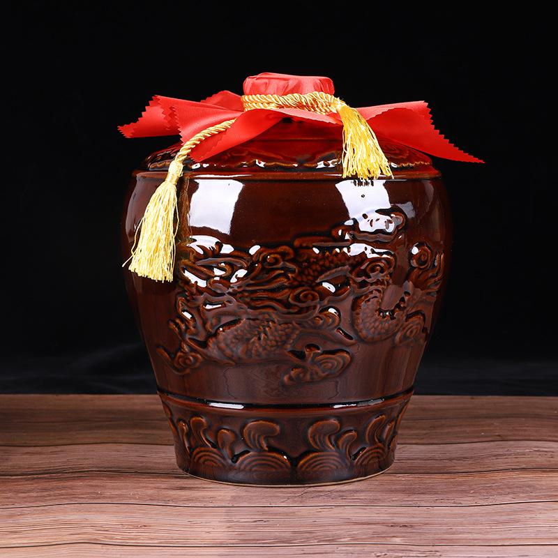 10斤陶瓷酒坛酒瓶存酒瓶空酒罐家用泡酒坛子酒缸大酒坛空酒坛