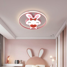 北欧LED儿童吸顶灯创意个性兔子卧室书房间灯具卡通男女童灯具