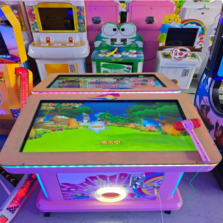 儿童双人敲击亲子互动敲击乐园宝宝巴士触屏儿童电玩城投币游戏机