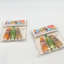 幼儿园铅笔套配件创意饮料塑料瓶红茶绿茶瓶铅笔套配件保护笔