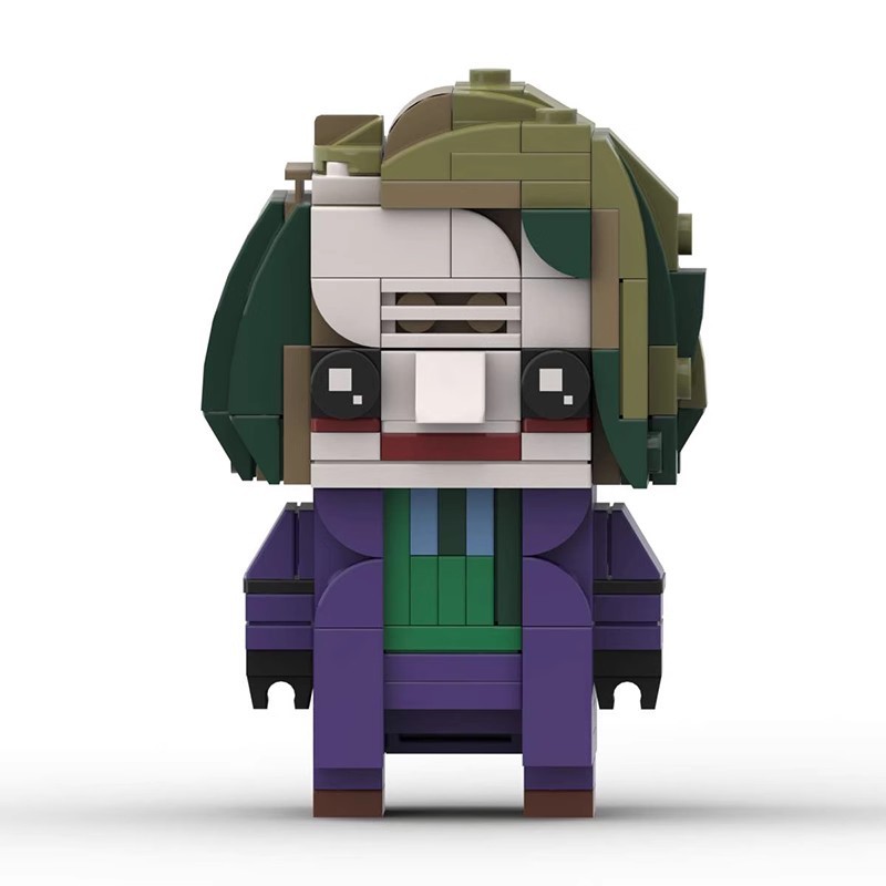 moc积木兼容乐高 小丑-风衣装 方头仔 蝙蝠侠三部曲 创意拼装模型