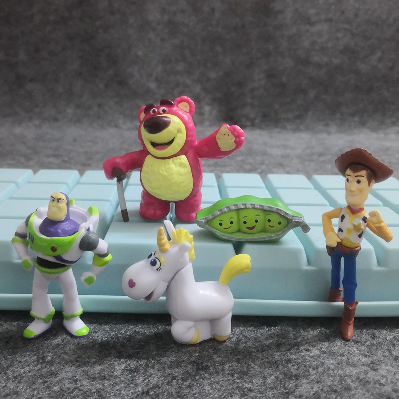 一套5款动员公仔 熊 小马巴斯 diy材料配件 洞洞鞋玩偶 装饰摆件