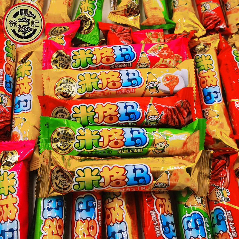 徐福记米格玛500g夹心米果卷能量棒散装网红休闲小零食品小吃年货