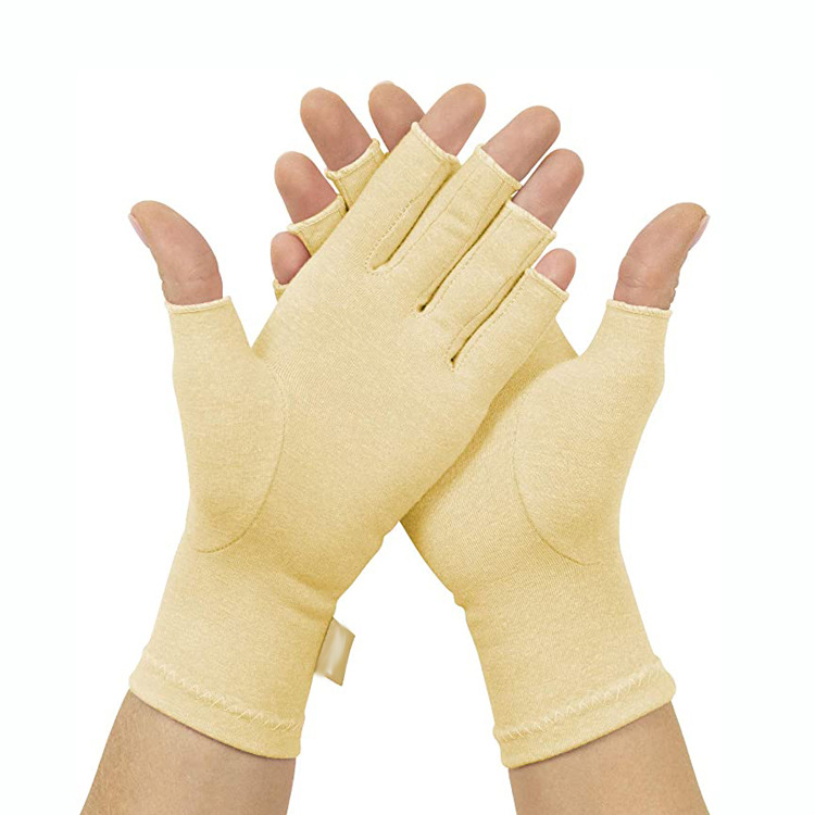 21新款跨境压力手套护理训练康复缓痛半指室内健身运动关节手套炎