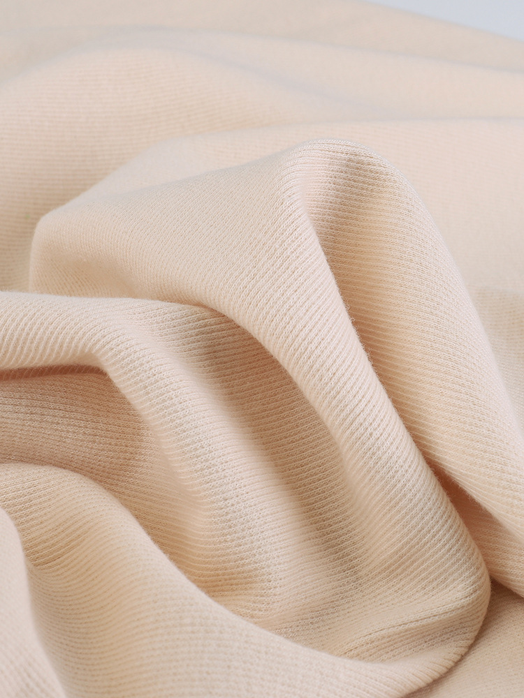 罗纹针织面料2x2螺纹拉架弹力背心打底衫小卫衣配套收口领子袖口