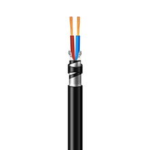 钢带铠装软电缆户外防鼠RVV22  2*1.0通信设备电源厂家专业生产