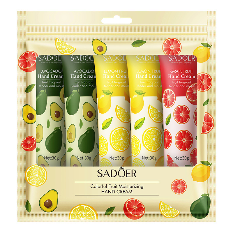 Colorful Flowering and Fruiting Hand Cream Suit Moisturizing and Nourishing Refreshing Skin Rejuvenation Hand Skin Care Foreign Trade