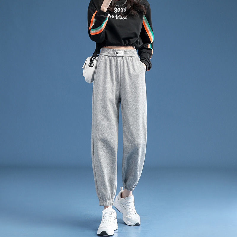 女学生休闲卫裤图片