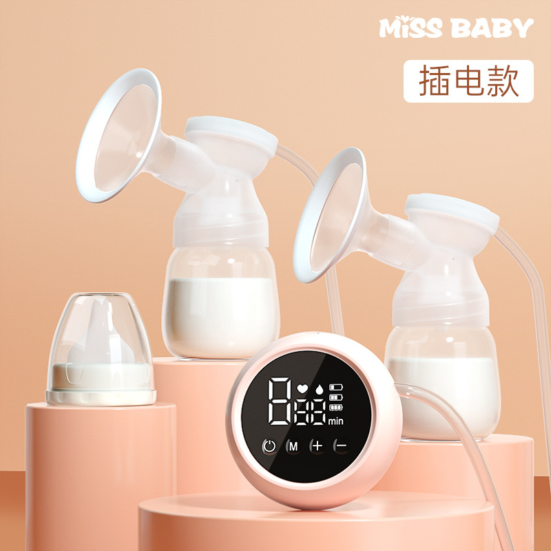 Baby Portable Breast Pump Electric Breast Pump Bilateral Breast Pump Intelligent Breast Pump Postpartum Lactagogue