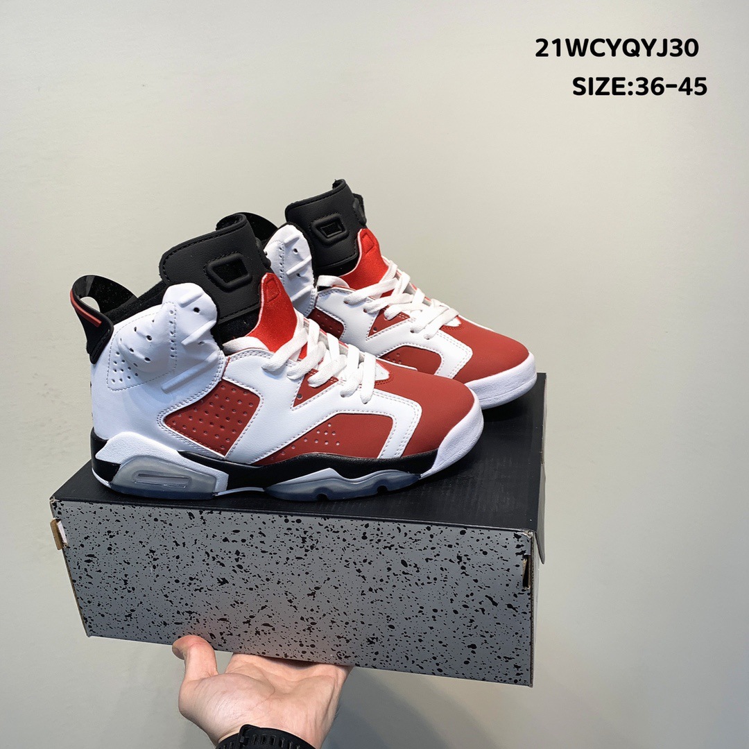 耐尅官男鞋正品aj6女鞋ts联名兔八哥限定大巴黎手稿乔6一件代发