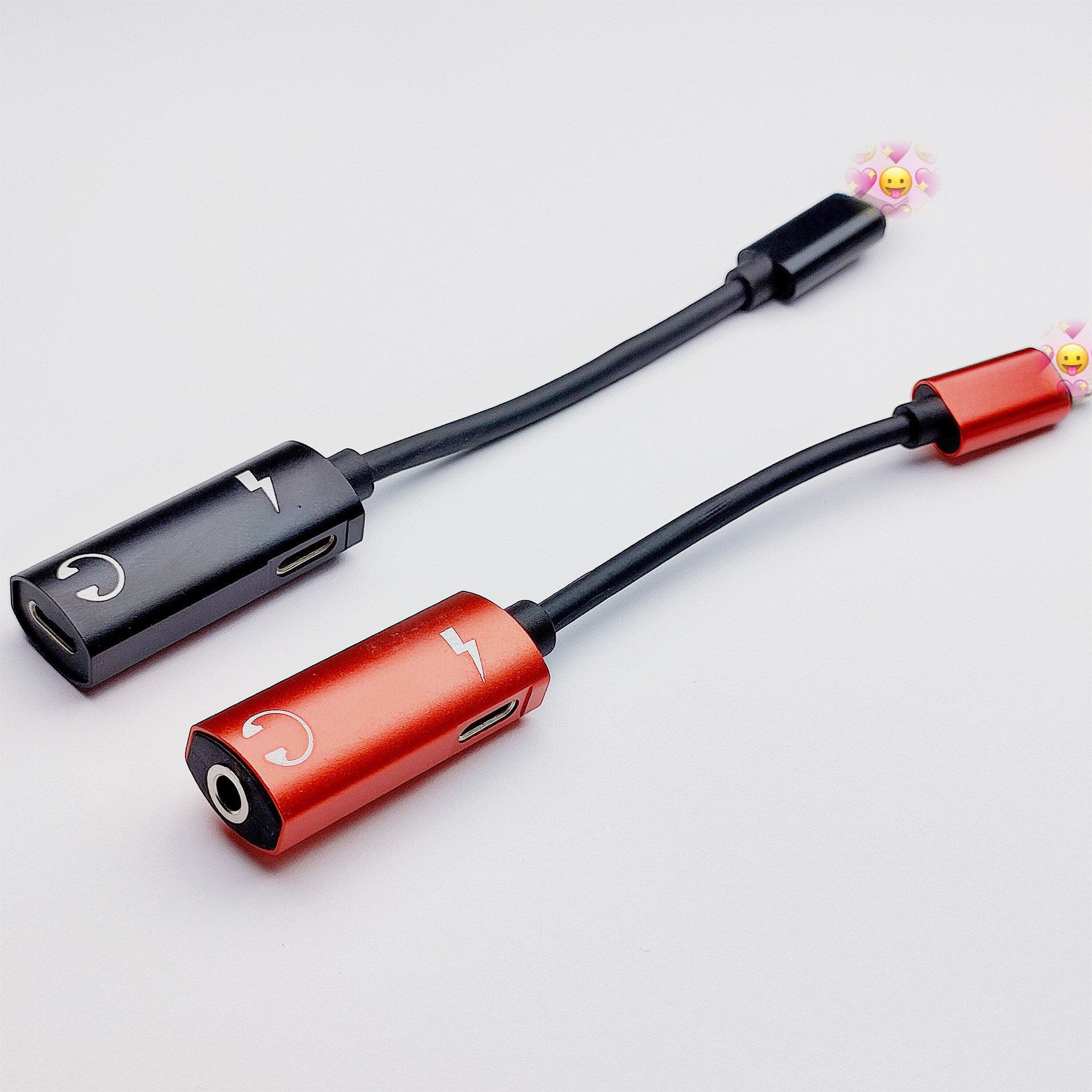 适用苹果手机耳机转换器二合一转接线充电听歌游戏苹果转接头现货