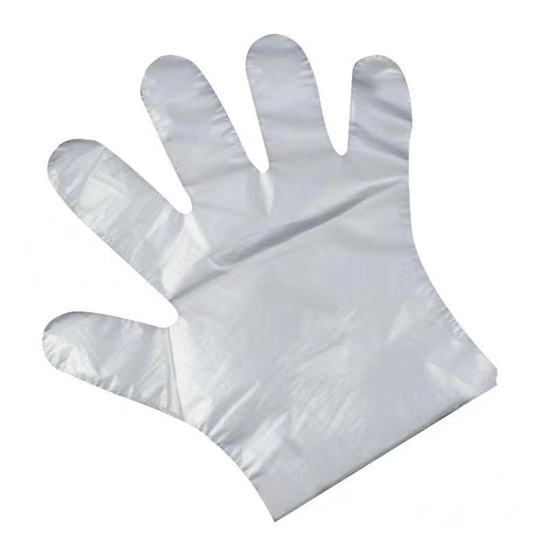 厂家货源一次性手套 餐饮美容外卖透明塑料手套100只装量大从优