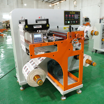 qdp350高速分条机不干胶标签商标分切机框架式伺服纠偏薄膜复卷