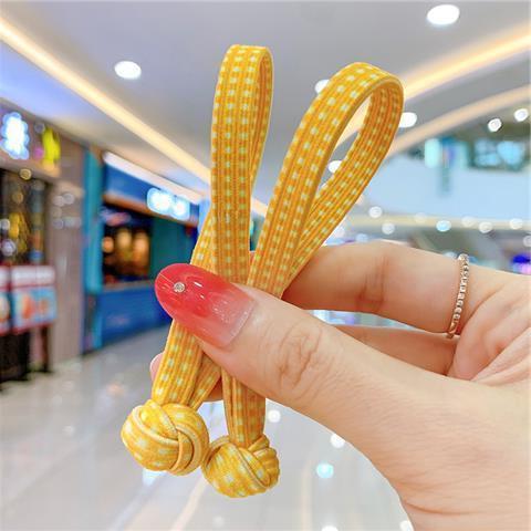 Chinese Knot Children's Hair Band Colorful High Elastic Rubber Band Hair Rope Simple Fashion Cute Korean Style Girl's Hair Rope