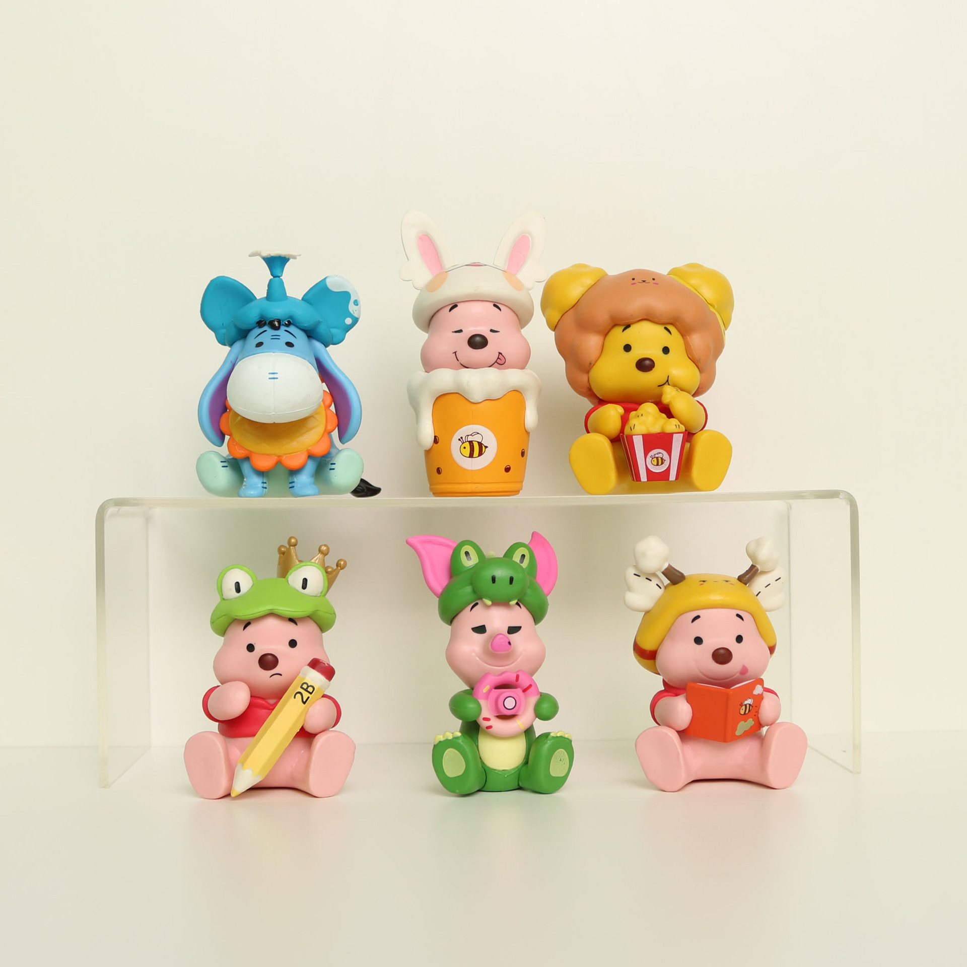 6款爆米花熊手办摆件盲盒公仔配件直播礼物跳跳虎可爱装饰-阿里巴巴