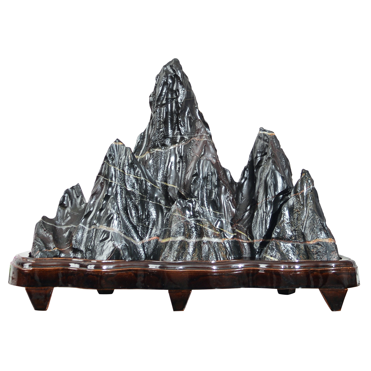 gju8灵璧石玄关靠山石办公室摆件奇石中式文房观风水窗台石天然石